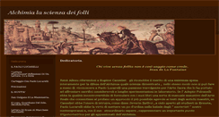 Desktop Screenshot of alchimialascienzadeifolli.net